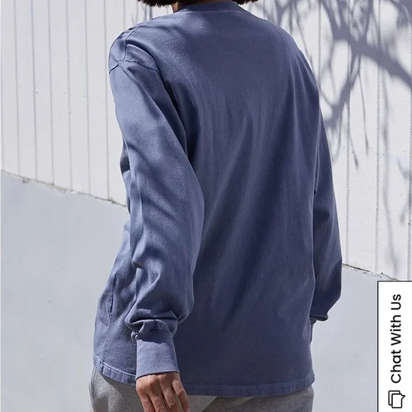 Brandy Melville John Galt Light Blue Malibu Long Sleeve T-Shirt - Picture 3 of 10